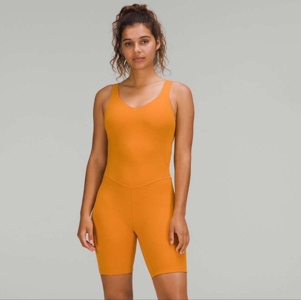 Lululemon Align Onesie 8" Orange 4*